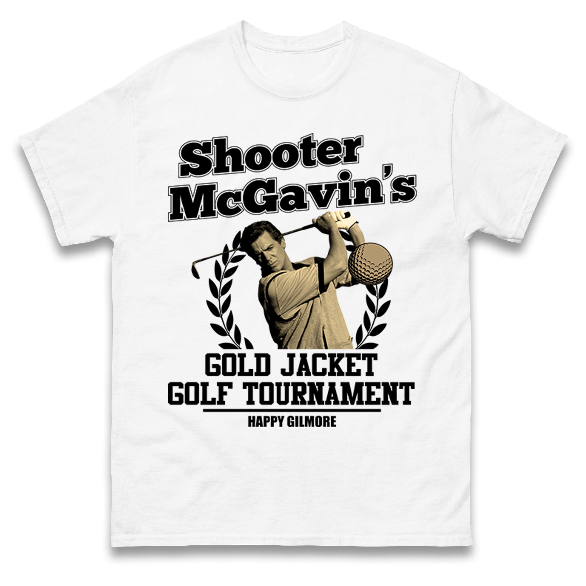 McGavin s Gold Jacket Golf Tournament Happy Gilmore T Shirt Tshirt Mens Womens Unisex Tops Tees 3XL