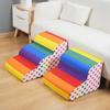 Pet Rainbow Stairs Dog Bedding Steps Non Slip Removable Washable Slope Small Elderly Dog Ladder Sofa Durable