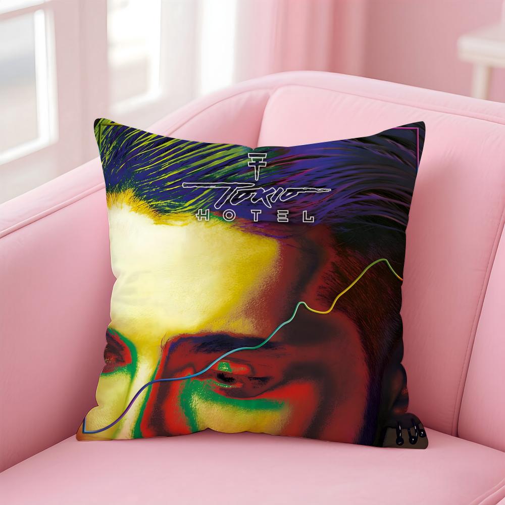 Band T-Tokio H-Hotel Cushion Cover Comfortable Reversible Pillow Cover Ideal for Car Sofa Bedroom & Beyond