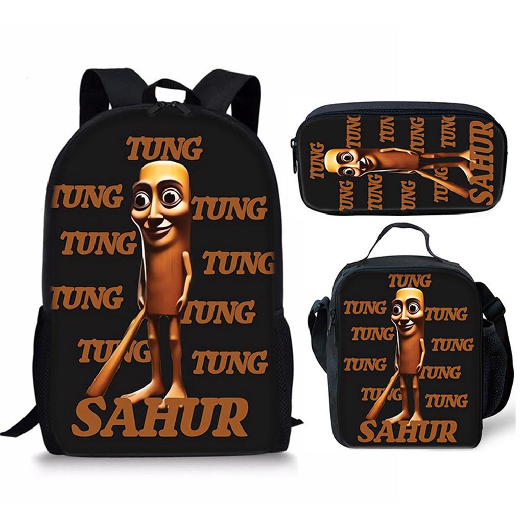 Cartoon Printing Casual Shoulder Bag Junior High School Students Large Capacity Backpacks