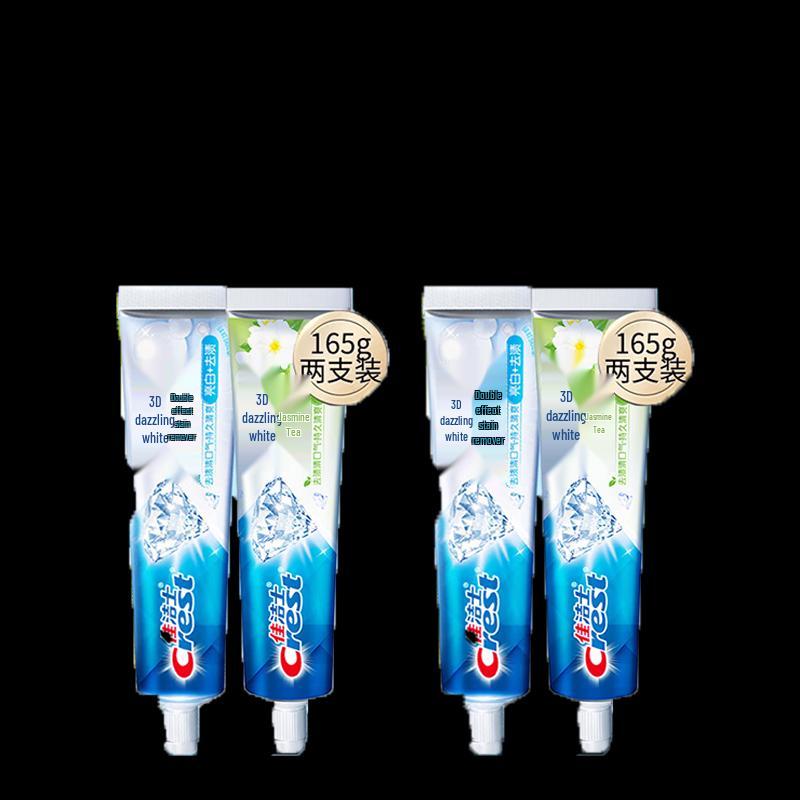 Crest 3D White Dual Effect & Jasmine Tea Fresh Toothpaste Bundle