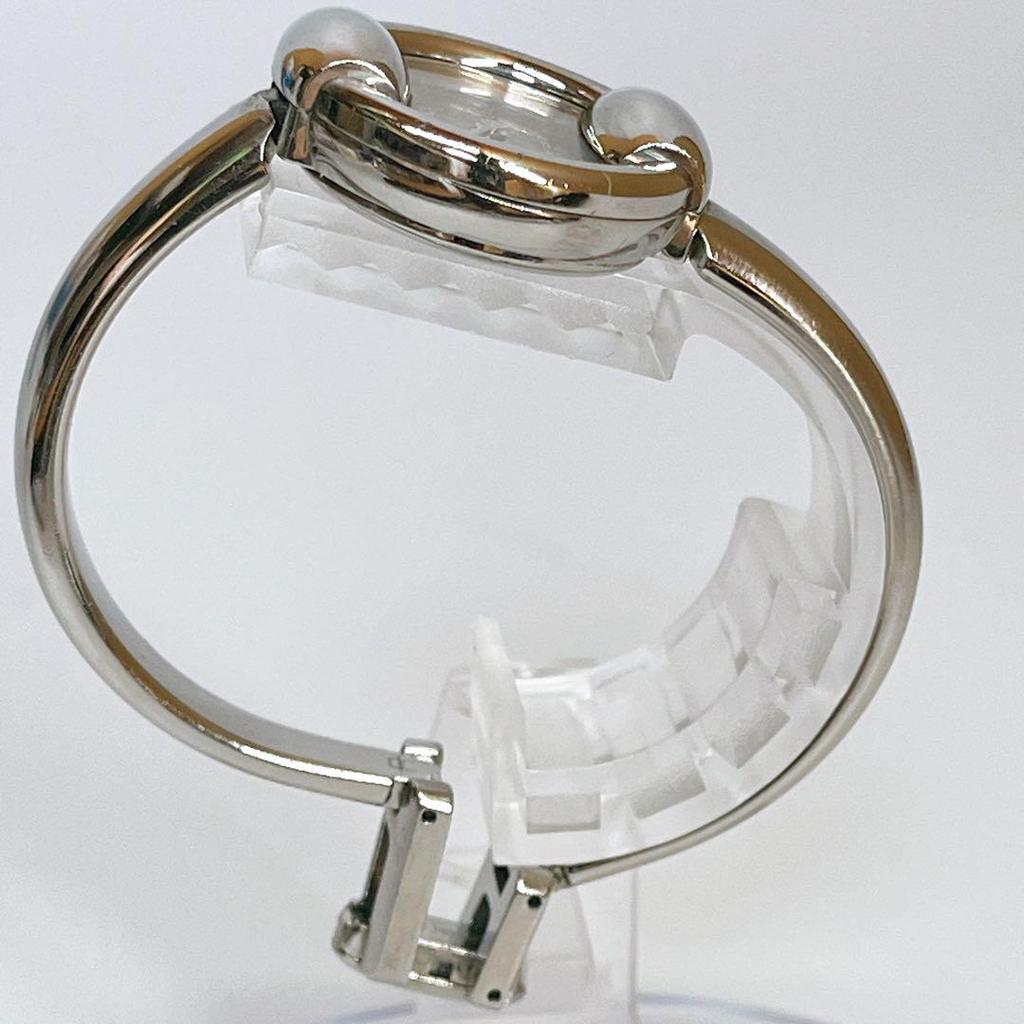 USED GUCCI 1400L Ladies Wristwatch GG Brown Silver GG