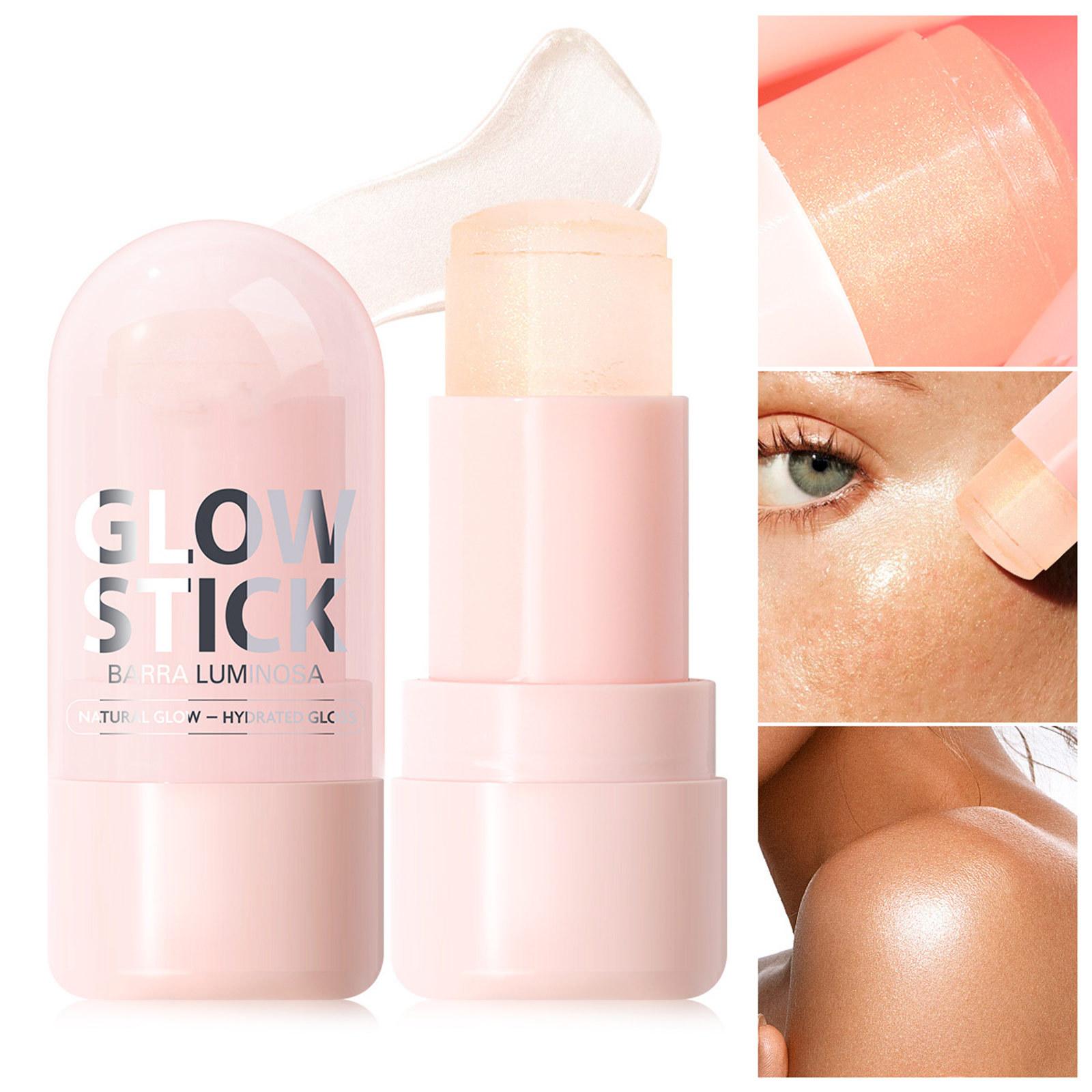 

Усиливающий сияние стик для лица, 1 шт. Увлажняющий глосс с мягким хайлайтером - Водостойкая и стойкая формула One Size розовый