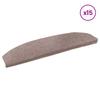 Self Adhesive Stair Protectors 15 pcs Beige 80 x 24.5 x 3.5 cm
