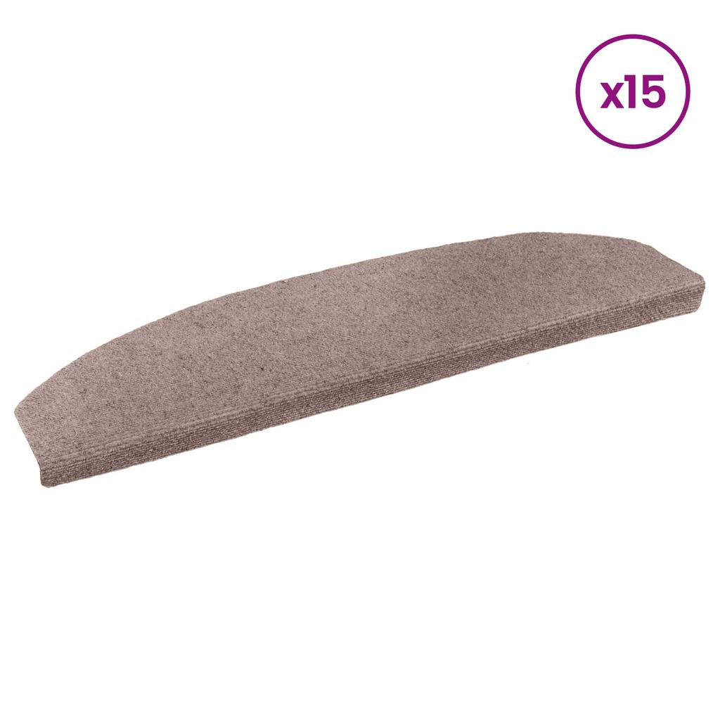 Self Adhesive Stair Protectors 15 pcs Beige 80 x 24.5 x 3.5 cm