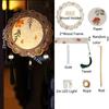 LED Light Handmade Hanging Lamp Wooden Art Lantern Retro Mid-Autumn Festival Lantern  Party Decor