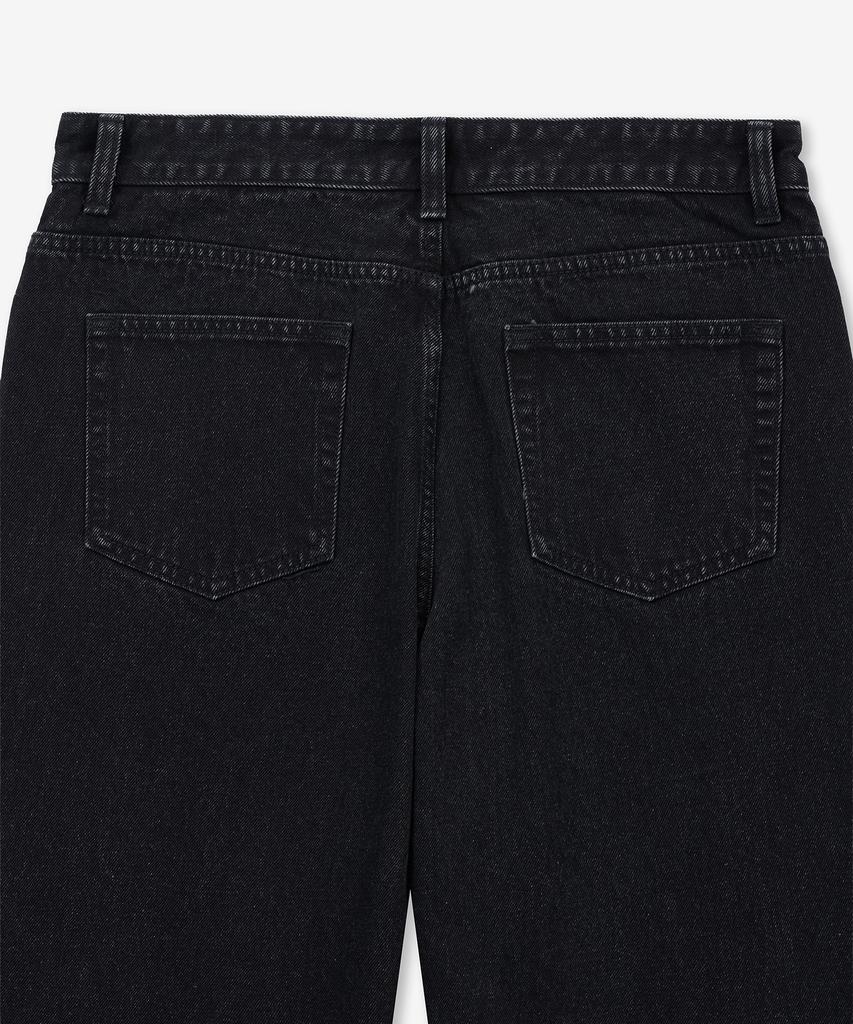 Tienjiti Straight Fit Denim Pants (Black) Tnpa6E106Bk