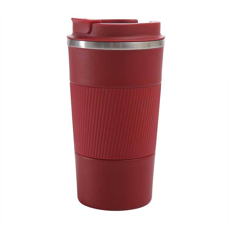 2025 Drink Bottle Gym New Fashion 510ml 380ml Double Wall Stainless Steel Custom Logo Insulated Smart Coffee Mug/cup With Lid 380ml красный