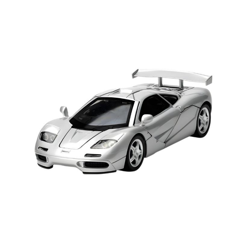 

1/32 McLaren F1 XP4 XP5 1933 Alloy Sports Car Model Diecasts Metal Track Racing Vehicles Car Model Sound Light Simulation Kids Toys Gift серебряный