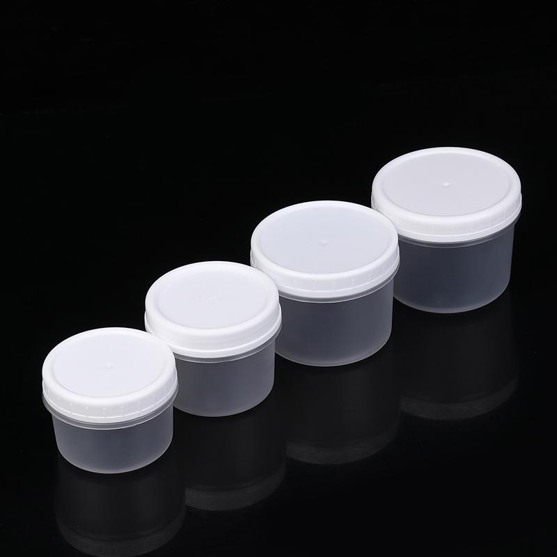 5 Stück nachfüllbare runde leere Plastikgläser mit Deckel, versiegelte Frischhaltebox, tragbare Eiscreme-Joghurt-Aufbewahrungsbehälter, Gefrierbehälter