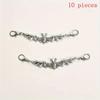 2/6/10Pcs Diy Shoe Accessories Personalized Gothic Alloy Bat Shoe Buckle Charms Decorcasual Shoe And Boot Decoration