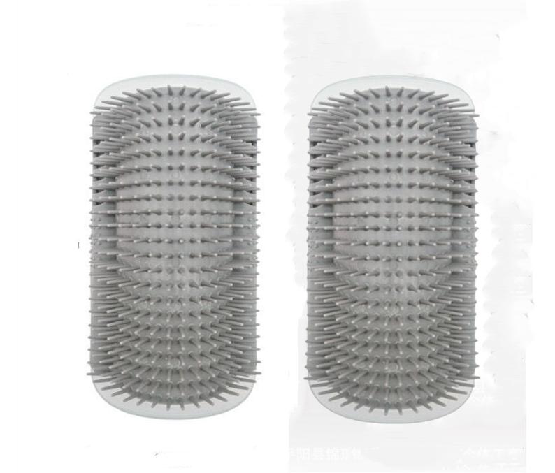 1/2 Pack Wall Corner Cat Groomer, Massage Combs for Short  Long Fur Face Scratcher and Softer Massager Toy for KittensPuppies