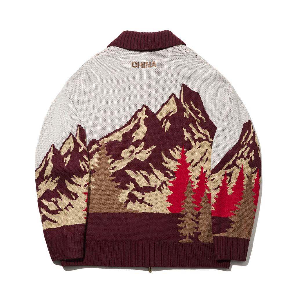 Li Ning Milan Fashion Week Retro Sports Series Casual Versatile Knitted Jacket Men Jackets AMBW221-1