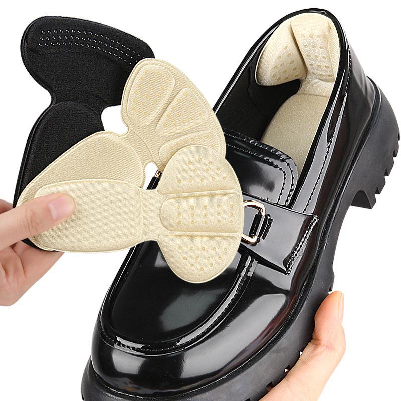 2-in-1 heel sticker, high heels thickened, anti-wear and anti-wear, no heel adjustment, half-size pad dispensing glue, anti-skid heel sticker