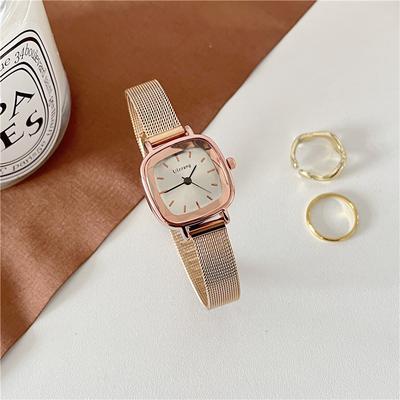 Mode Dames Kleine Wijzerplaat Quartz Mesh Band Horloge