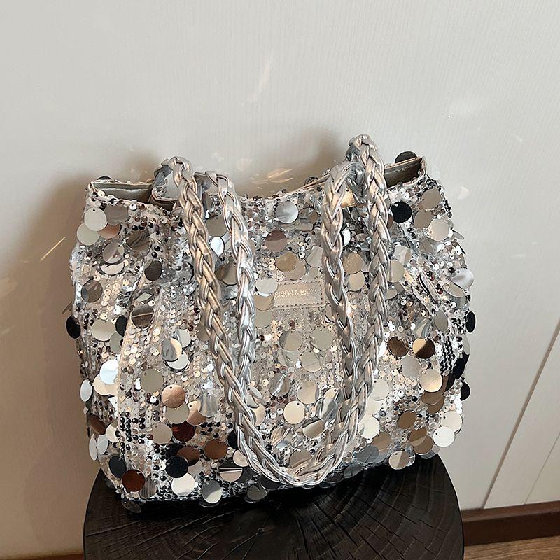 Pop-up-Tasche mit großer Kapazität, modische neue vielseitige Handtasche, Umhängetasche mit Pailletten-Achseltasche, Damentasche