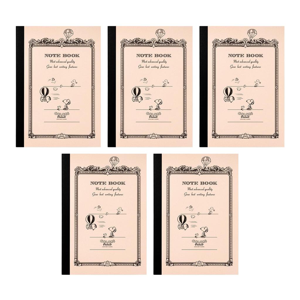 Apica Notebook CD Notebook PEANUTS COP Marbles A5 CDP11MA5T 5-Pack