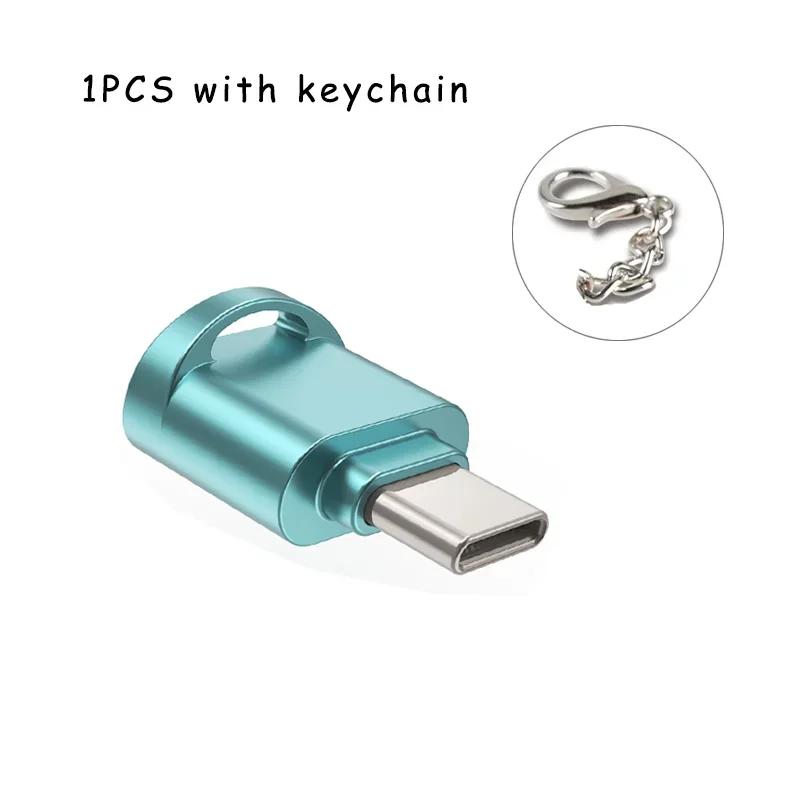 

Адаптер Type C OTG для TF Картридер для карт памяти Micro-SD для Samsung Huawei Xiaomi Алюминиевый картридер для Micro TF Microsd Ноутбук