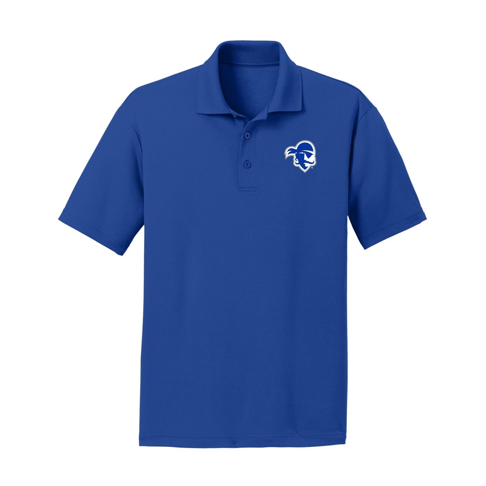 Seton Hall Pirates Primary Logo LC Polo - Royal 3XL