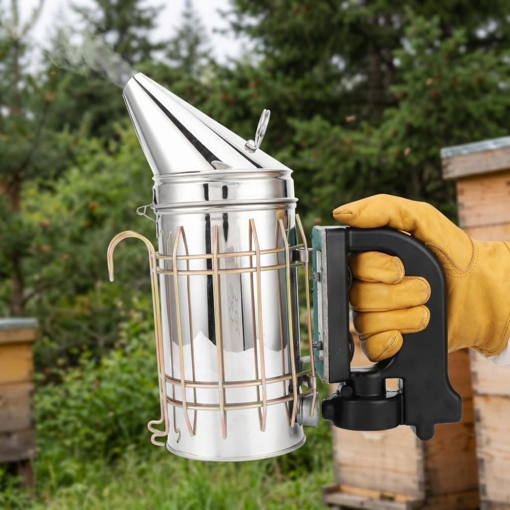 2 Pcs Set Detachable Electric Beehive Smoker Beehive Smoking Tool  Apiculture Supplies
