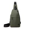 New Men's Oblique Span Chest Bag Lightweight Waterproof Shoulder Bag Multifunctional USB Charging Interface Chest Bag