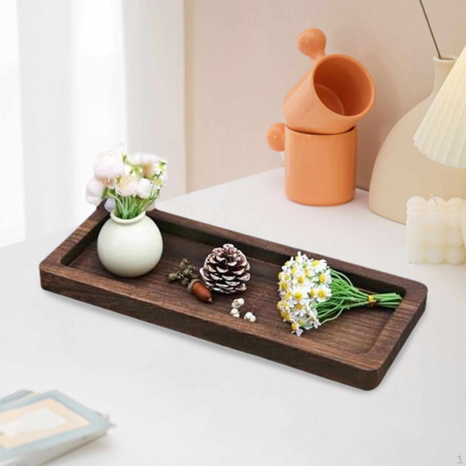 

Декоративный поднос, дисплей, органайзер для столешницы, сервировочная тарелка для закусок для фермерского дома Rectangle