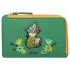 Moomin Genuine Leather Compact Coin Mini Fragment Snufkin 30002 Women's Wallet, Purse, Wallet, Case,