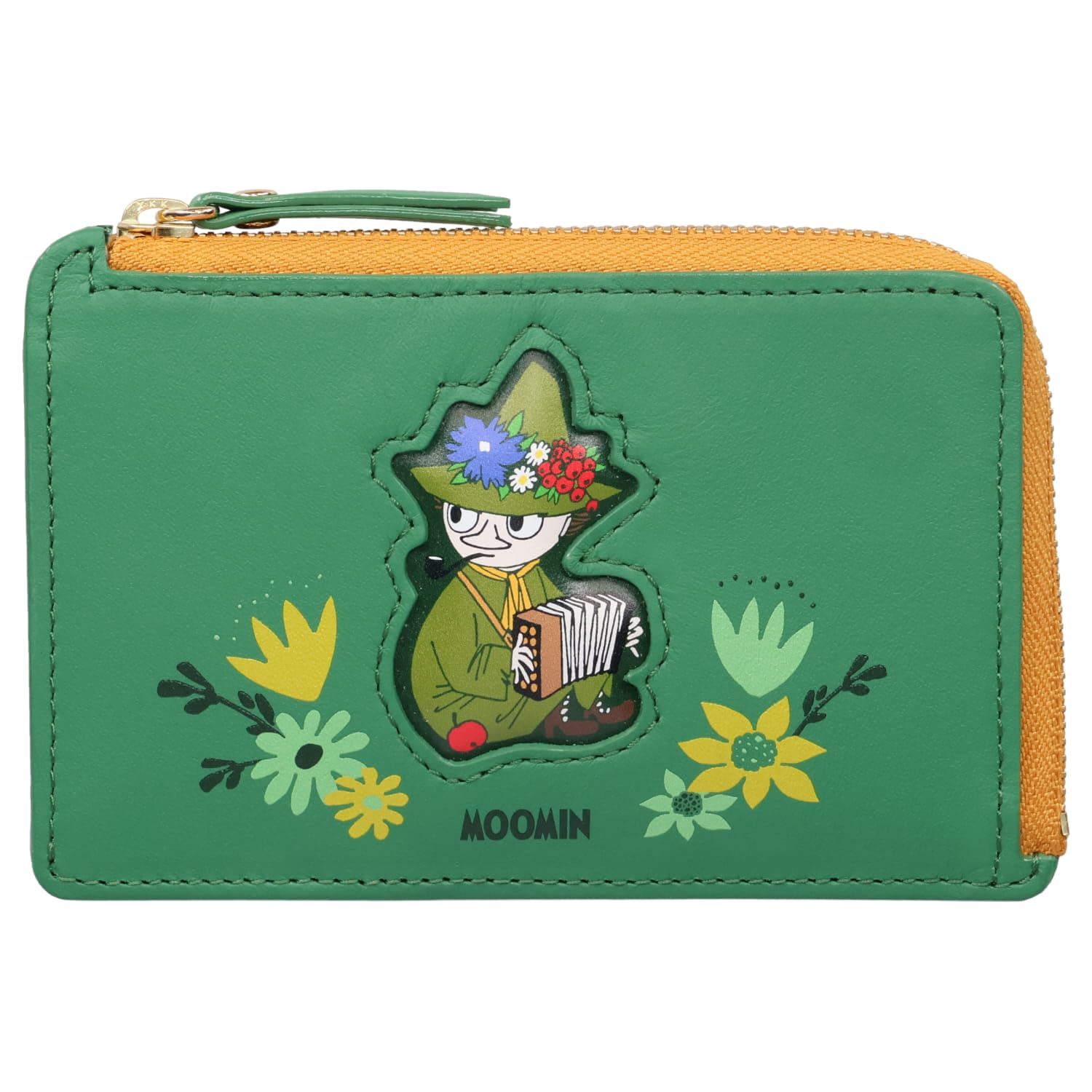 

Компактный кошелек для монет из натуральной кожи Муми-тролль Мини-фрагмент Снусмумрик 30002 Женский кошелек, кошелек для мелочи, кошелек, чехол,