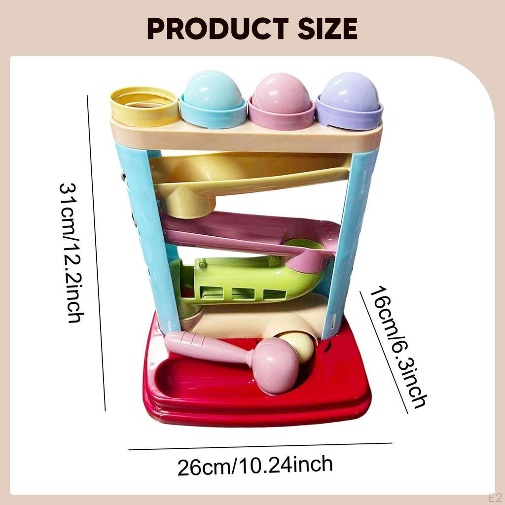 Marble Run Toy,Ball Drop Roll Swirling Toy Funny Development Ball Rolling Track Game Educational for