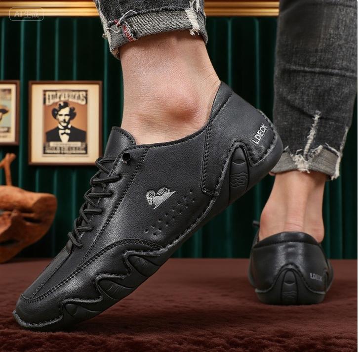 Ankle Boots for Men Fashionable Stitching Lightweight Comfortable Casual Walking Shoes Breathable Tennis Outdoor Driving Shoes