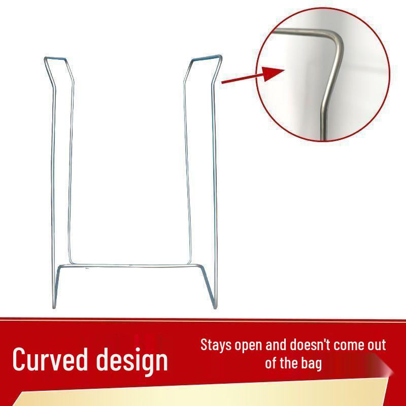 Outdoor Portable Trash Bag Holder - Large Hanging Rack for Camping and Agricultural Use.