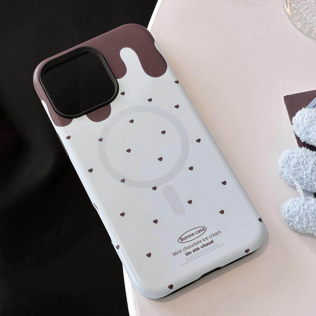 Creative Ice Cream Foldable and Retractable Stand Phone Case