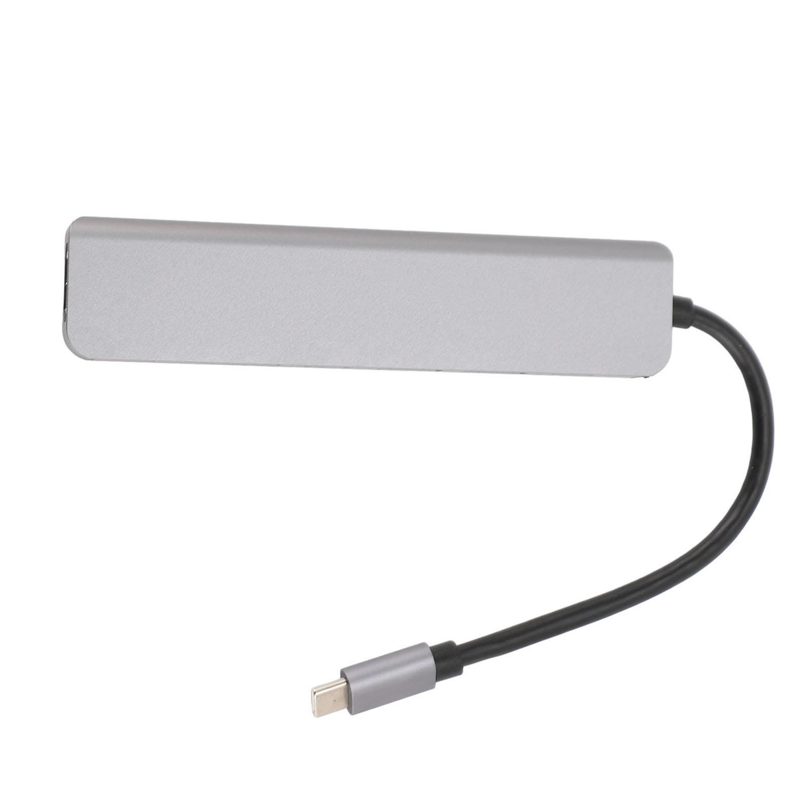 

7 в 1 Хаб Type C Підвищення Ефективності Роботи USB3.0 USB2.0 Порт PD Швидке Підключення Док-станції для Ноутбуків для Планшетів