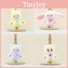 Bunny Transformative Plush Keychain Cartoon Dress Up Rabbit Toy And Keyring