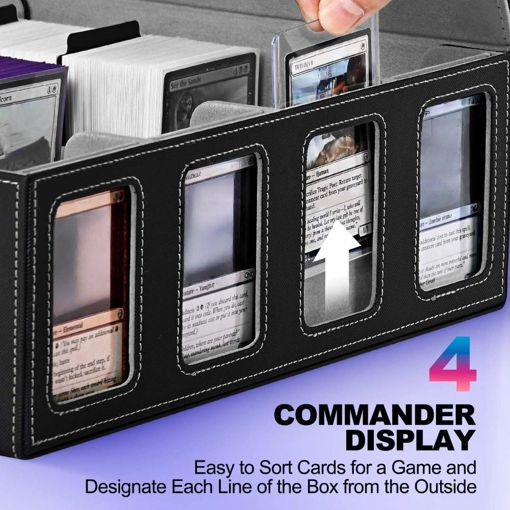 24 Dividers Trading Card Storage Box 2400+ Top Loader Card Case For Magic TCG PTCG Sports Cards
