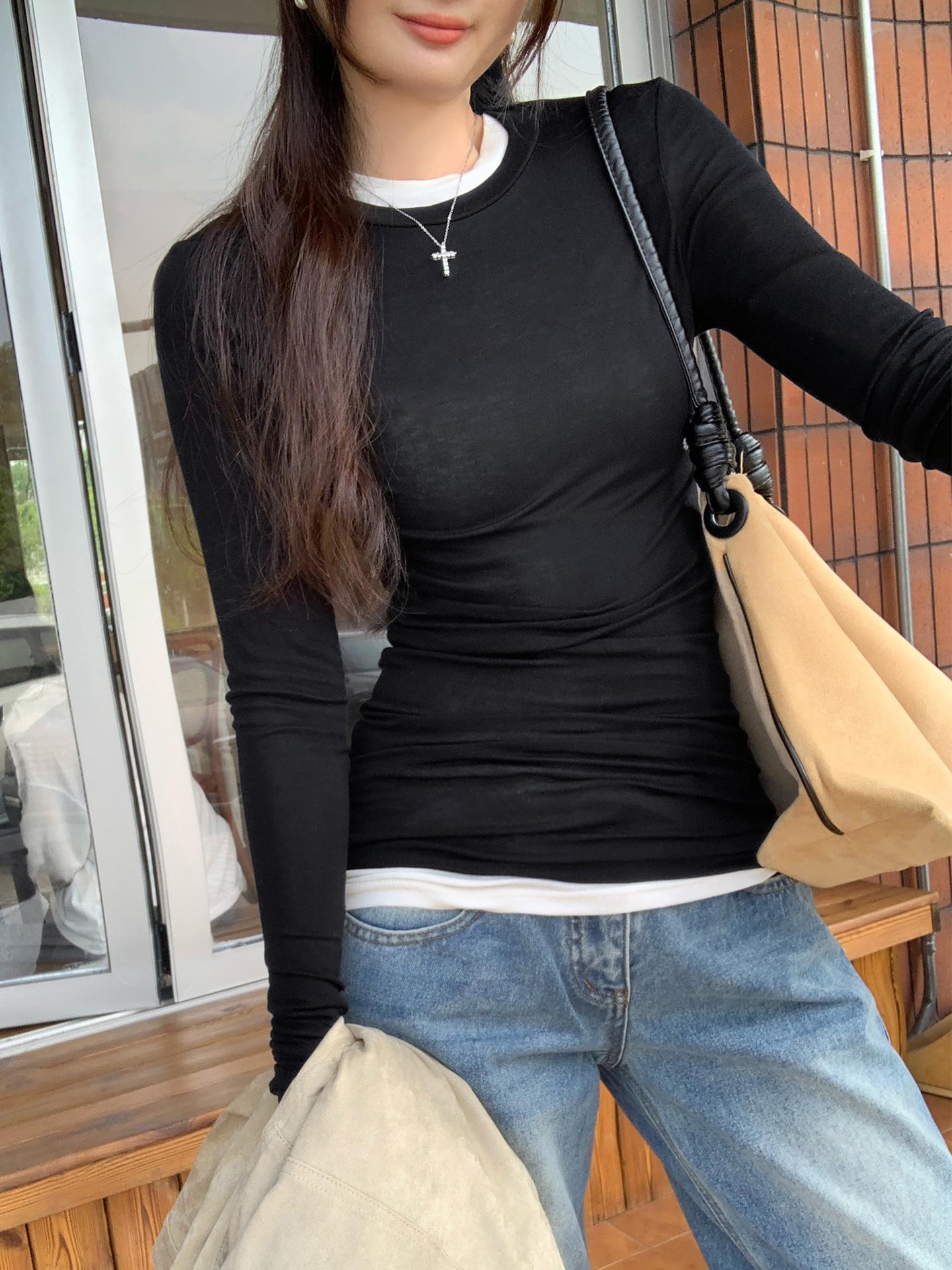 

Women s Slim Fit Lyocell Tencel Long Sleeve Base Layer Shirt, Autumn/Winter 2025 Collection S чорний
