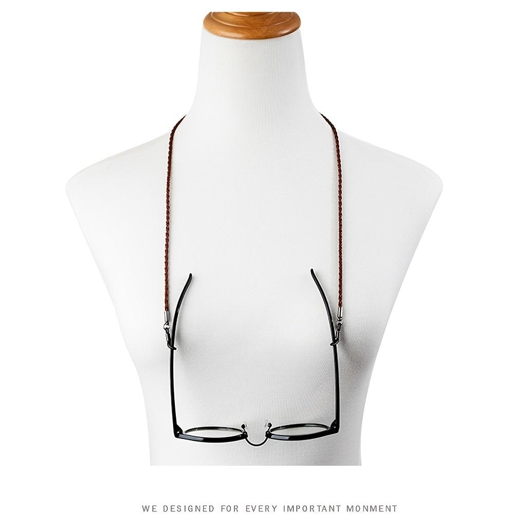 Elegant Glasses Lanyard, Sunglasses Chain PU Leather Braided Sport Band ideal choice for gifts