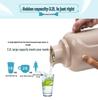 Leather-Covered Glass Liner Thermos Bottle for Dorms - Keeps Water Hot