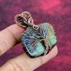 Tree Of Life Labradorite Gemstone Pendant Copper Wire Wrapped Designer Pendant