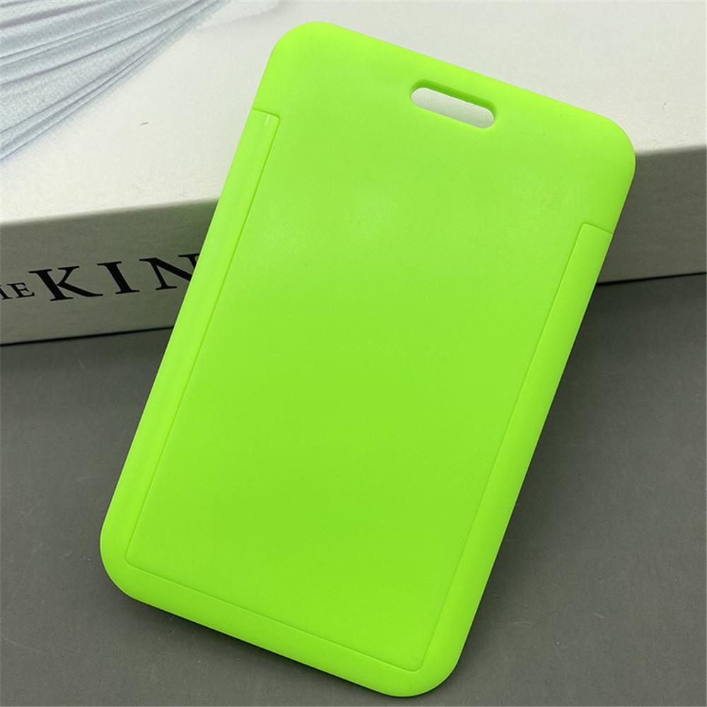12 Color Plastic Card Cover Sleeve Bag ID Badge Case Bank Credit Card Badge Holder Wallet Pouch School Student Office Supplies