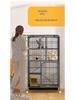 Large Double-Layer Indoor Cat Villa: Space-Saving, Portable Cage with Nest