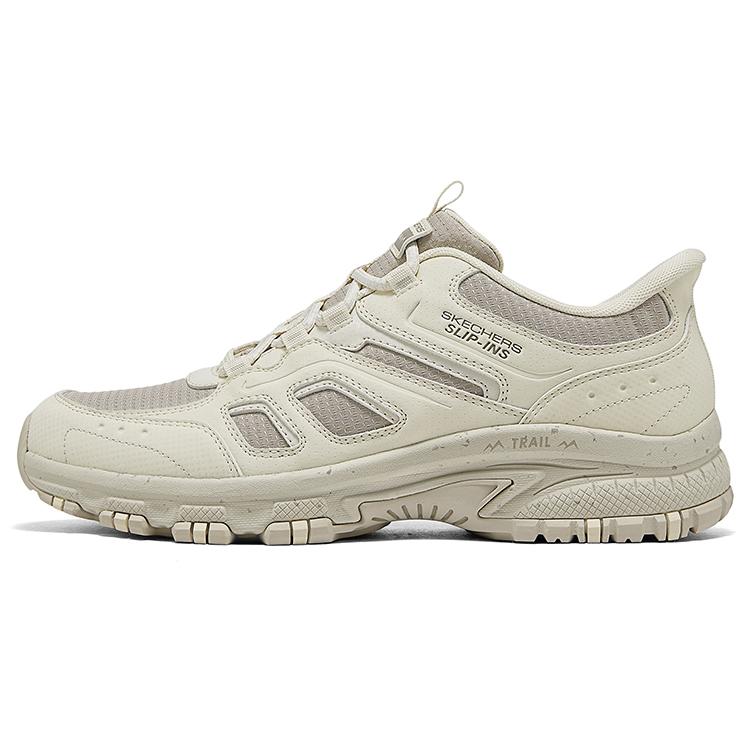 Skechers Outdoor Мужские Кроссовки Flash Wing Амортизирующая Толстая Подошва Упругие Удобные Низкие Походные Ботинки Мужские походные ботинки Серый Коричневый 237752-TPE 41