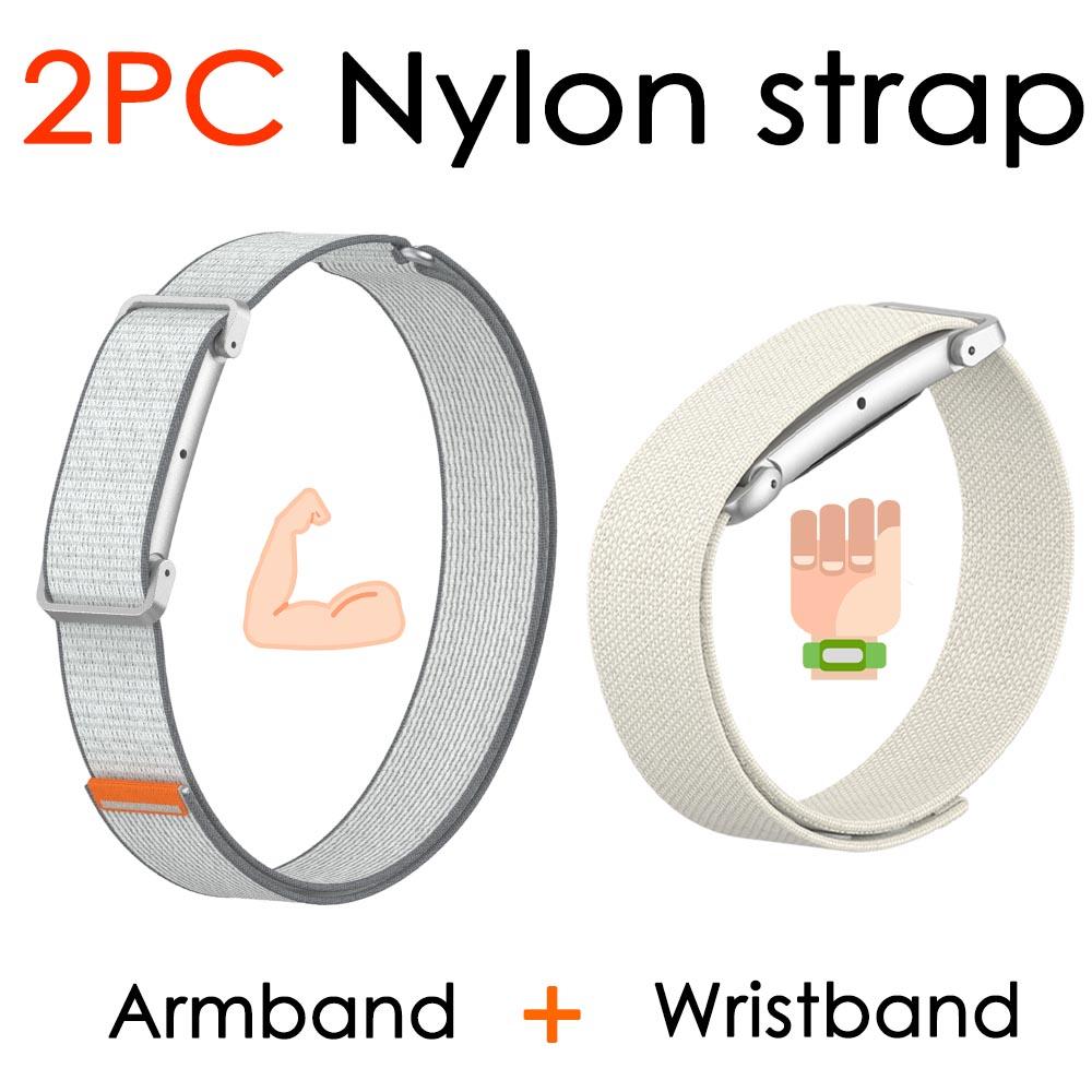 Nuovo cinturino bicipite in trama di nylon per Google Fitbit Air Strap, cinturino di ricambio per fitness tracker da polso/braccio per Google Fitbit Air Band