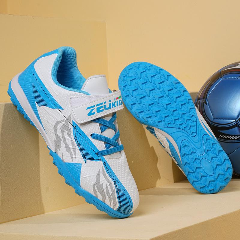 2025 new Velcro football shoes men's low-top professional game TF broken nails indoor and outdoor training sports shoes 2025