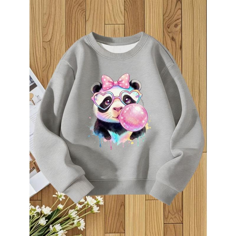 Taglie Europee Felpa con Cappuccio Girocollo per Bambini Stampa alla Moda Top Versatile