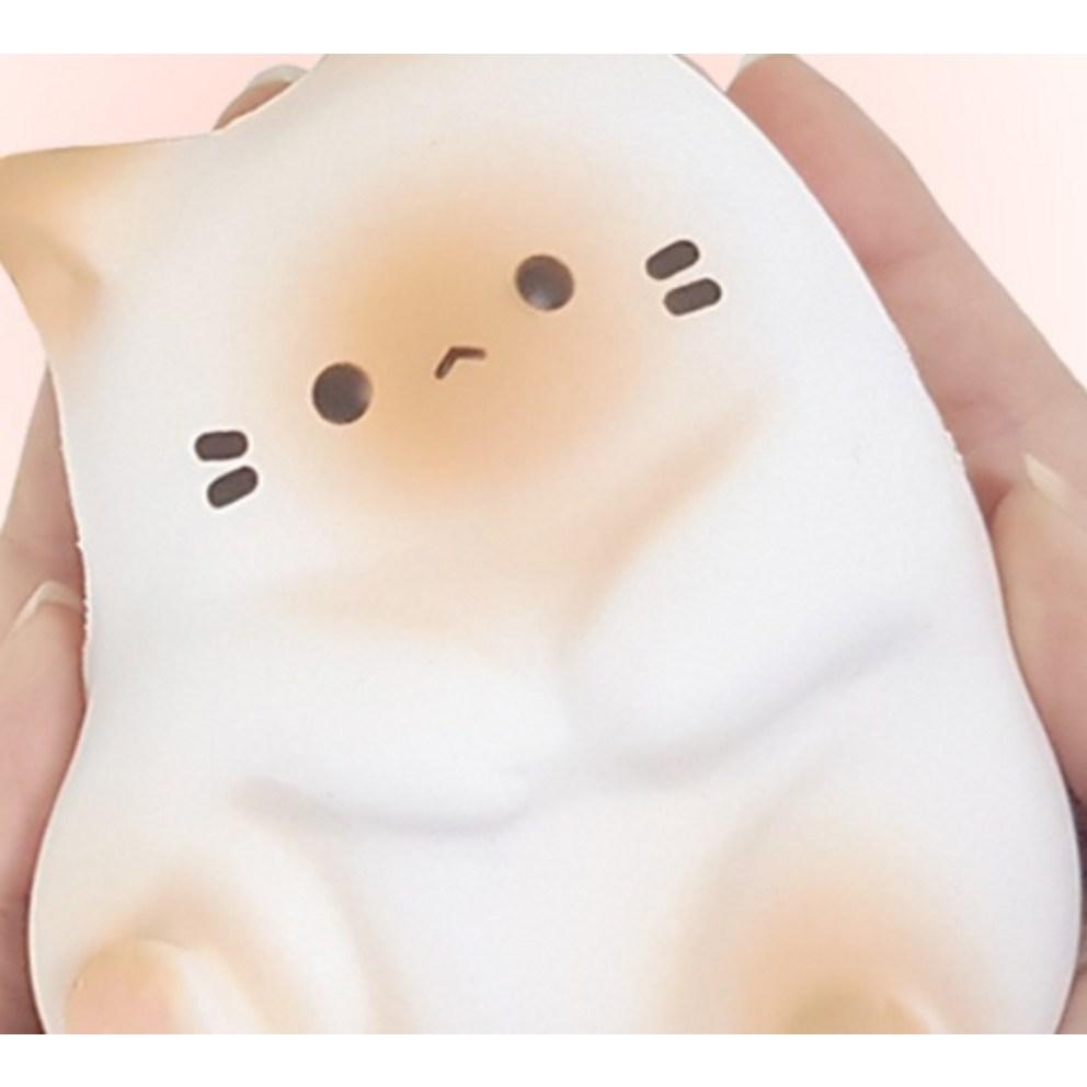 Agaplus Fluffy Marshmallow Cat Mackerel Squishy Toys, 2-Pack