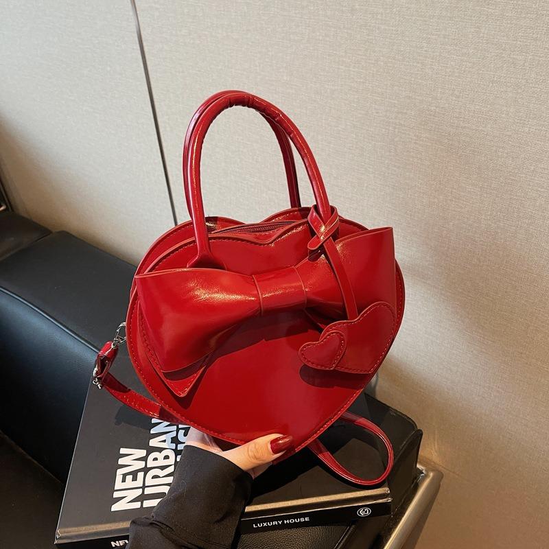 New Bow Portable Shoulder Bag Niche Design Messenger Bag Love Sweet Girl Style