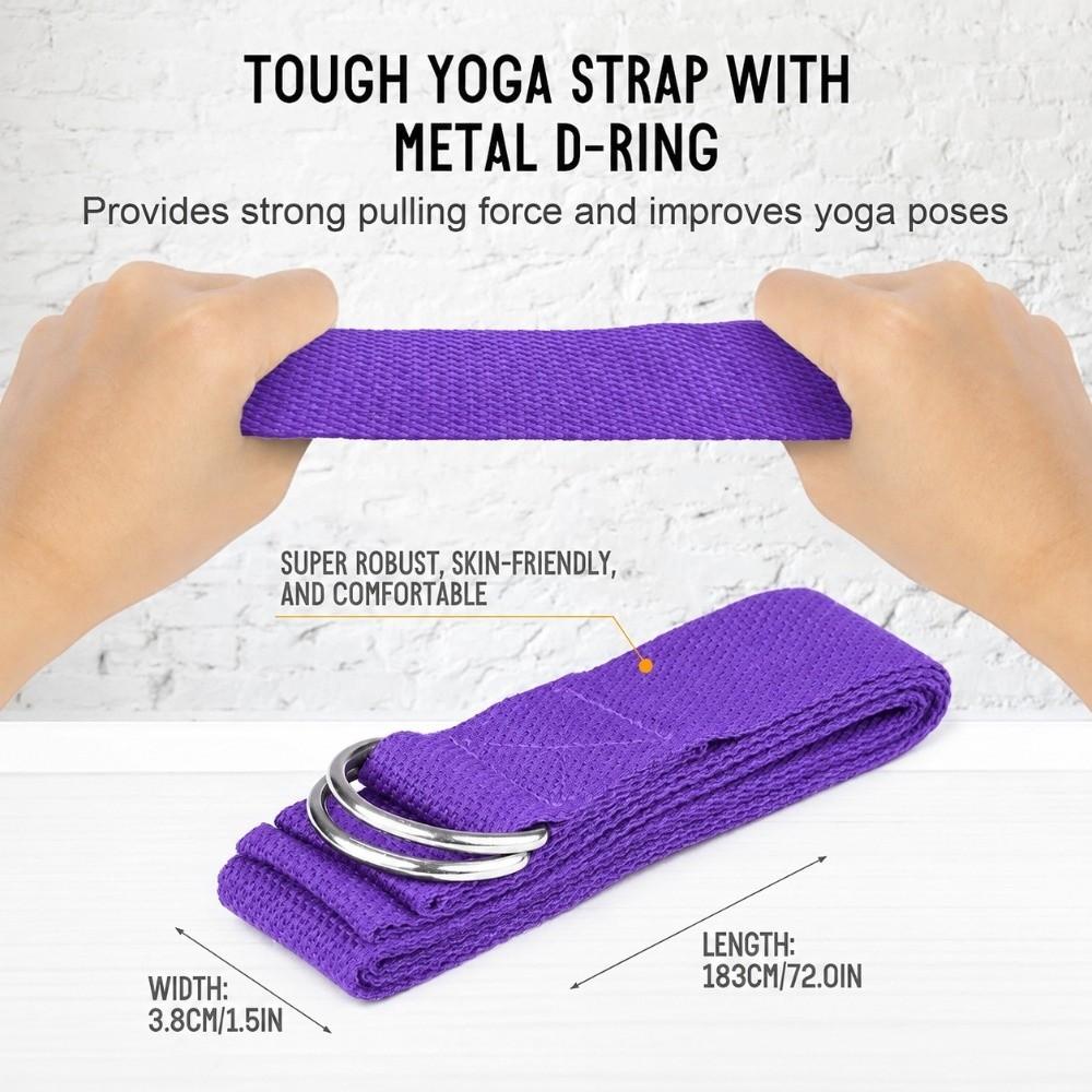 Strap Included Fitness Yoga Block EVA Pilates Block Set Yoga Blocks Yoga Strap Set  Home Workout
