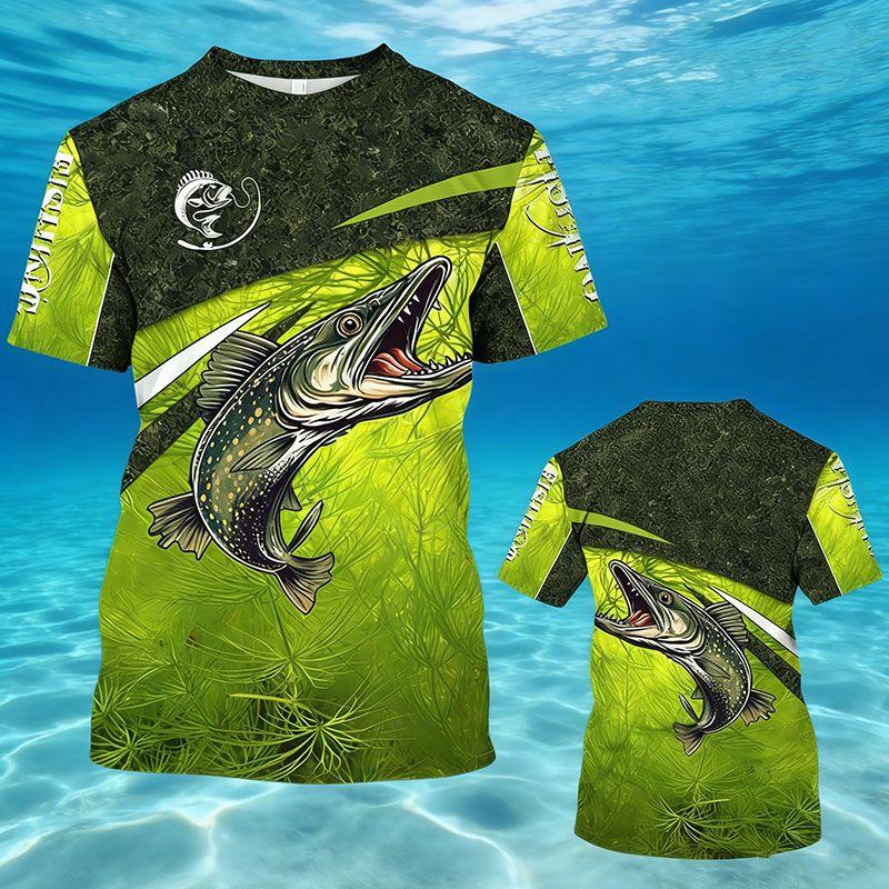 Summer Hunting Fishing 3D Print T-Shirts Men Women Casual Short Sleeve T Shirt Harajuku Y2K Top Streetwear Tees Men's Clothing
