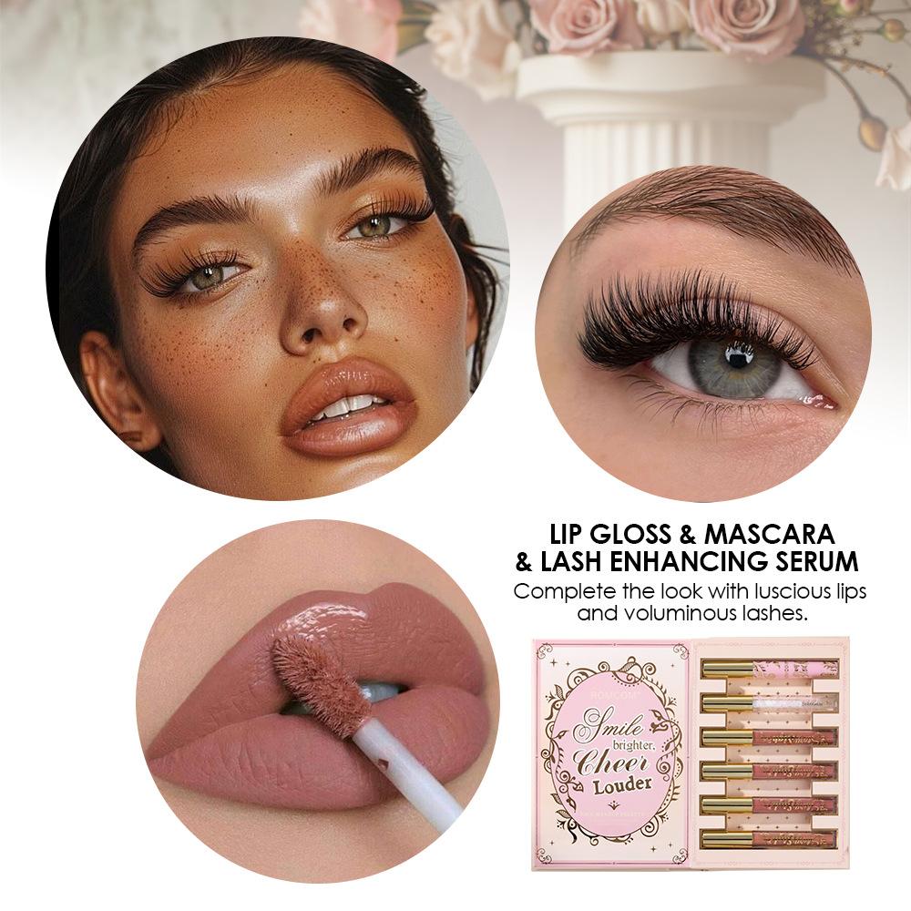 ROMCOM Key to Thy Glow Ongeoefend Alles-in-één Make-up Boek Palet Oogschaduw Blusher Highlighter Contour Wenkbrauwpoeder Lipgloss en Mascara Cadeauset